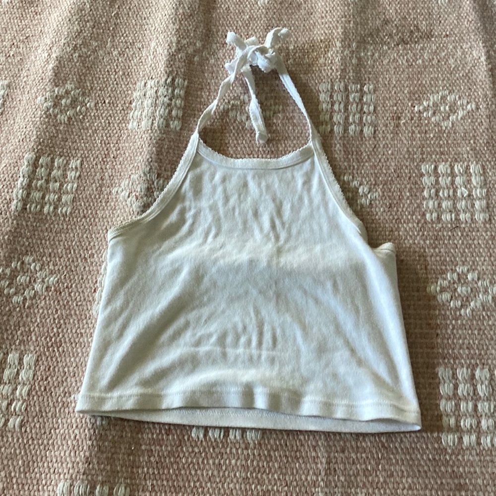 Brandy Melville white halter top